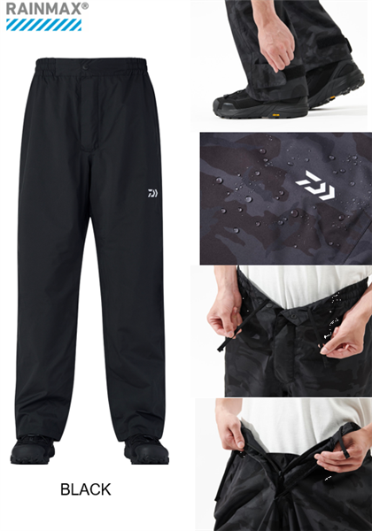 Daiwa Rainmax Rain Pants DR-3625PE BLACK