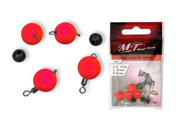 Magic Trout Float Connector Swivel RED