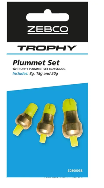 Zebco Trophy Plummet Set 8g,15g,20g