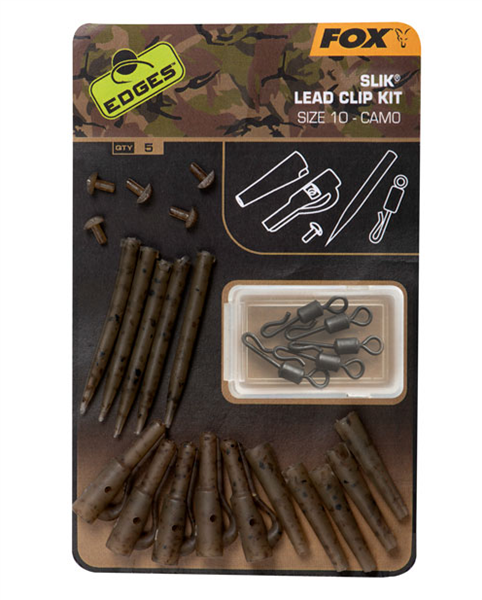 FOX Slik Lead Clip Kit Camo Size 10