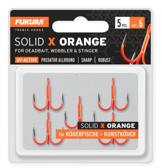 Fukura Solid X Orange Gr. 4 5 St.