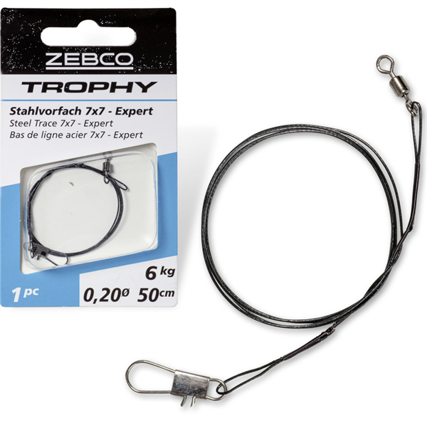 Zebco Trophy 7x7 Stahlvorfach Expert 50cm