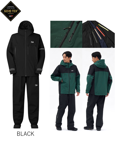 Daiwa GORE-TEX Versatile Rainsuit DR-1926E BLACK
