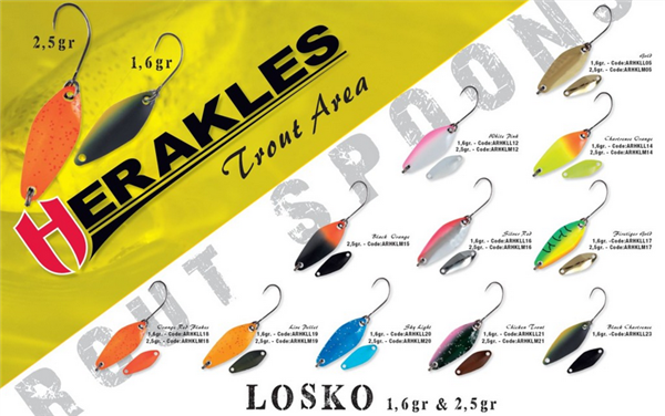 Herakles Losko 2,5g Spoon Forellenblinker