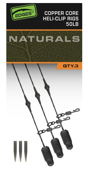 FOX Edges Naturals Heli-Clip Rigs 50lb