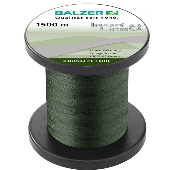 Balzer IRON LINE 8 BRAID grün 0,10mm / 8,1kg - 1500m