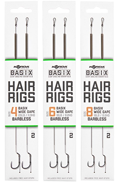 Korda Basix Hair Rigs Wide Gape B