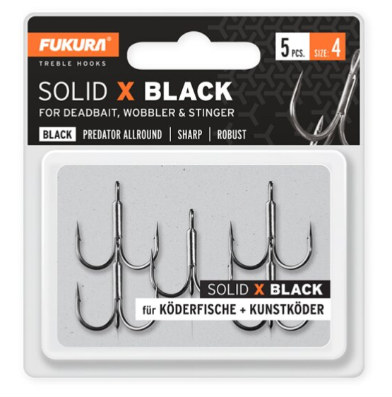 Fukura Solid X Black Gr. 8 5 St.