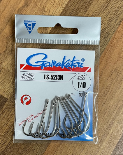 Gamakatsu Hook LS-5213N in Size 1/0 (10Stk)