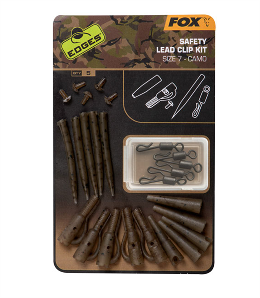 FOX Safety Lead Clip Kit Camo Size 7