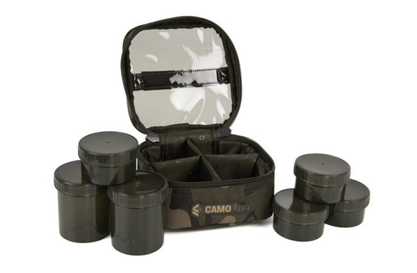 FOX Camolite 6 Pot Hookbait Case Camo