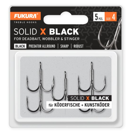 Fukura Solid X Black Gr. 1 3 St.