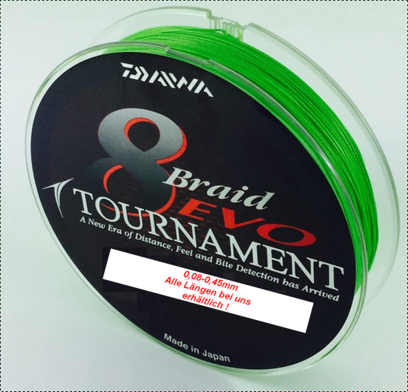 Daiwa 8-Braid EVO Tournament (Chatreuse)