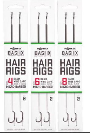 Korda Basix Hair Rigs Wide Gape