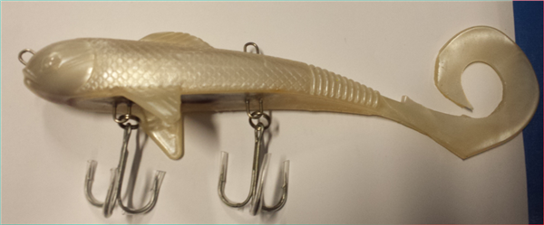 Tail Dancer, 23 cm, pearl grau