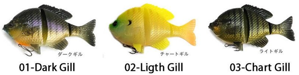 3D Blue Gill 125 Lite Gill Restposten