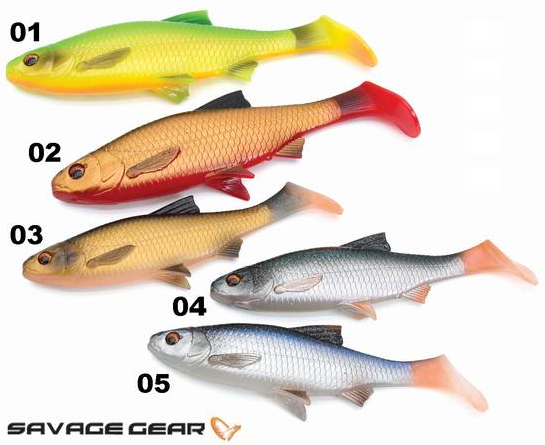 Savage Gear 3D River Roach Paddle Tail 22cm