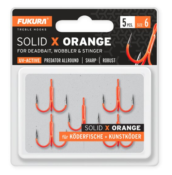 Fukura Solid X Orange Gr. 6 5 St.