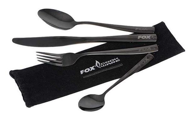 FOX Cookware Black Stainless Cutlery Set