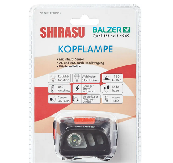 Balzer Shirasu Kopflampe